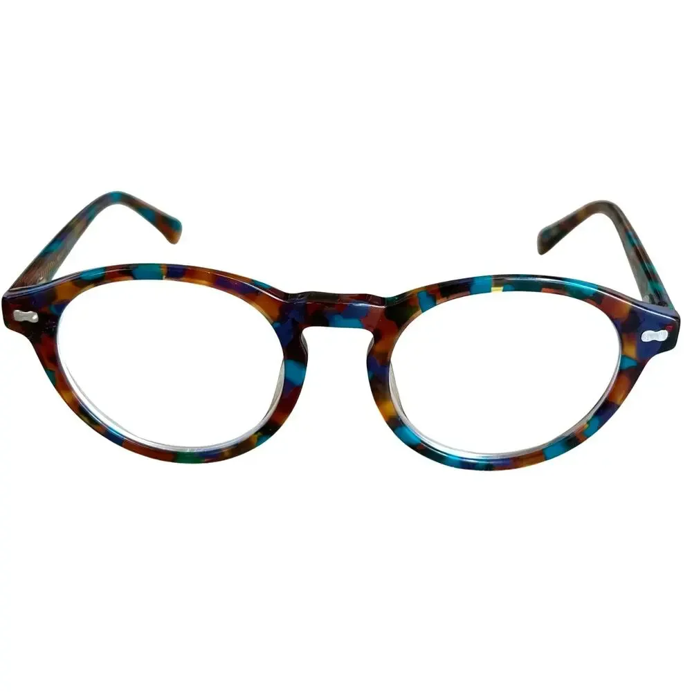 RESPEC Newark Round Eyeglasses Turquoise Tortoise Unisex Acetate Frame RES 22-01